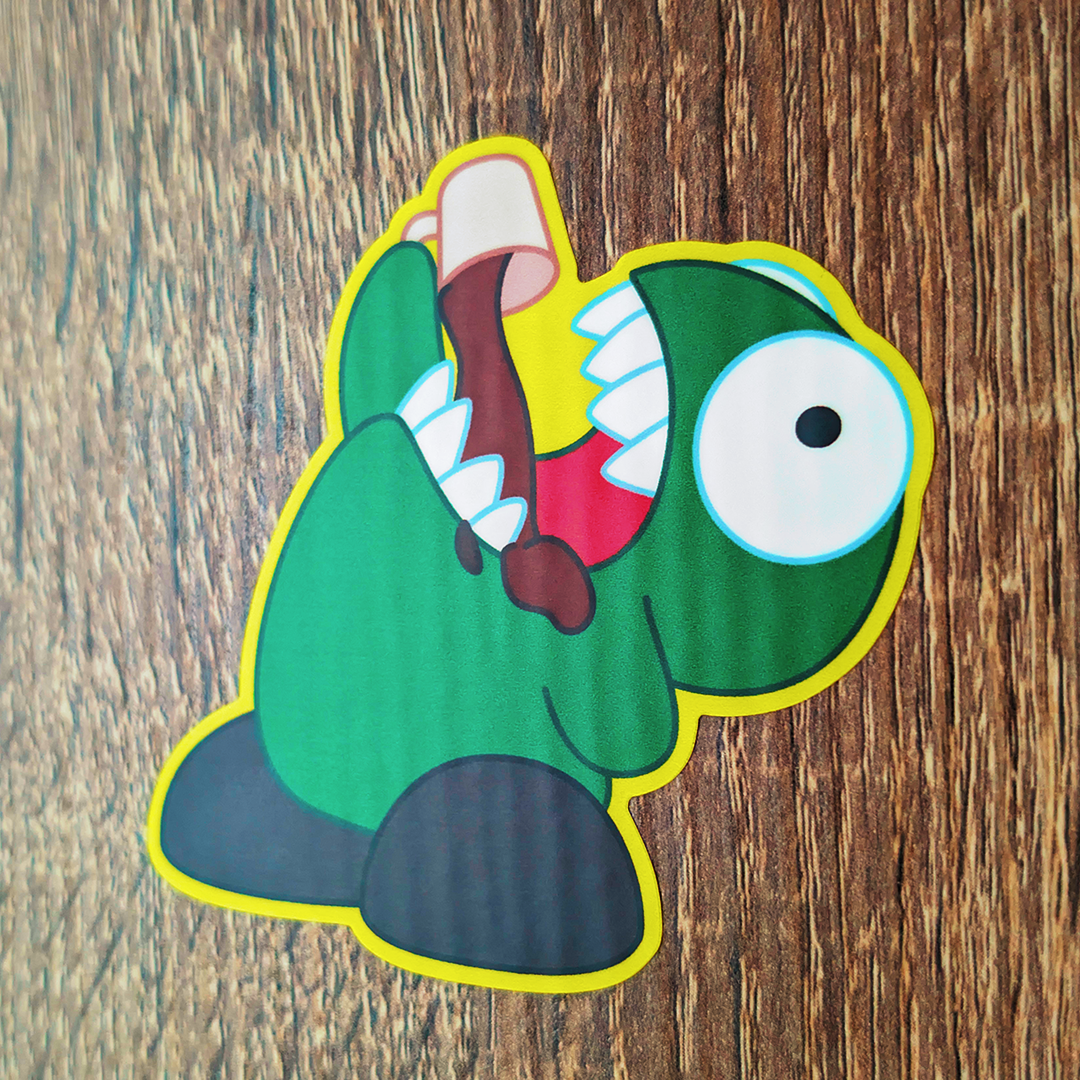 Mort loves Coffee (3" Sticker)
