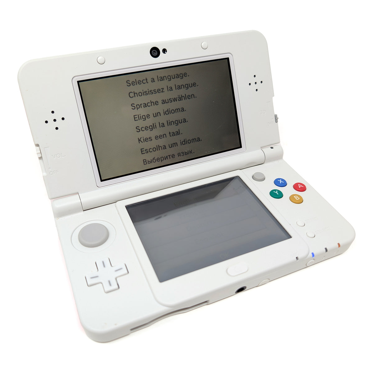 Nintendo New 3DS White Console Super Mario 3D Land Edition Box + Extra Plates