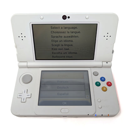 Nintendo New 3DS White Console Super Mario 3D Land Edition Box + Extra Plates